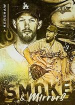 2021 Topps Fire Smoke and Mirrors Gold Minted #SM-1 Clayton Kershaw