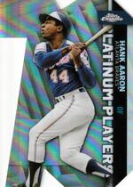 2021 Topps Chrome Update Platinum Player Die-Cuts #CPDC-2 Hank Aaron