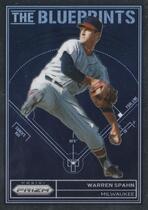 2023 Panini Prizm The Blueprints #TB15 Warren Spahn