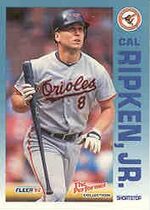 1992 Fleer Citgo 7 Eleven The Performer #5 Cal Ripken Jr.
