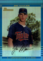 2013 Bowman Rookie Reprint Blue Sapphire Refractors #JM Joe Mauer