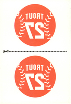 2013 Panini Triple Play Tattoos #10 Mike Trout