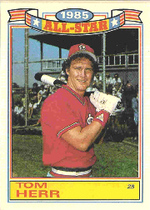 1986 Topps Glossy All Stars #14 Tom Herr