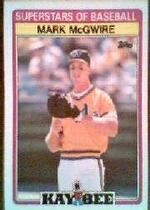 1989 Topps Kay-Bee Superstars of Baseball #21 Mark McGwire