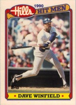 1990 Topps Hills Hit Men #17 Dave Winfield