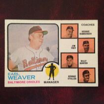 1973 O-Pee-Chee OPC Base Set #136 Orioles Leaders