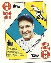 2010 Topps Wal-Mart 1951 Blueback Series 2 #21 Lou Gehrig