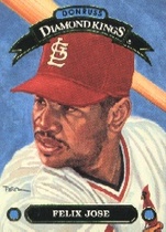 1992 Donruss Diamond Kings #DK-13 Felix Jose