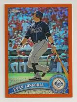 2011 Topps Chrome Orange Refractors #13 Evan Longoria