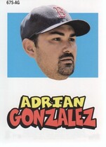 2012 Topps Archives Stickers #67S-AG Adrian Gonzalez
