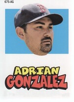 2012 Topps Archives Stickers #AG Adrian Gonzalez