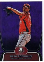 2012 Bowman Platinum Prospects Purple Refractors #BPP77 Julio Rodriguez