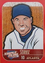 2012 Panini Triple Play Stickers #17 Chipper Jones
