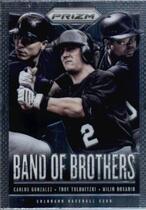 2013 Panini Prizm Band of Brothers #BB7 Carlos Gonzalez|Troy Tulowitzki|Wilin Rosario