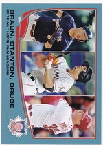 2013 Topps Blue Wal-Mart Exclusive #246 Giancarlo Stanton|Jay Bruce|Ryan Braun