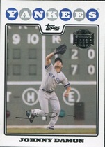 2008 Topps Yankees #NYY11 Johnny Damon