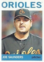 2013 Topps Heritage #419 Joe Saunders