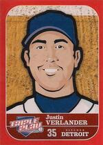 2012 Panini Triple Play Stickers #24 Justin Verlander