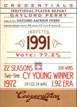 2012 Panini Cooperstown Credentials #19 Gaylord Perry