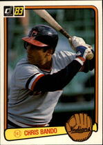 1983 Donruss Base Set #33 Chris Bando