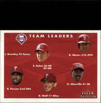 2001 Fleer Tradition #424 Phillies Checklist