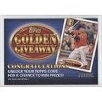 2012 Topps Golden Giveaway Code Cards Unredeemed Series 2 #GGC-13 Buster Posey