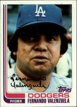 1982 Topps Base Set #510 Fernando Valenzuela