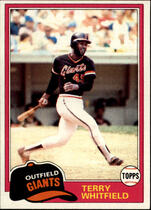 1981 Topps Base Set #167 Terry Whitfield