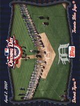 2007 Topps Opening Day Team vs. Team #OD5 Detroit Tigers|Toronto Blue Jays