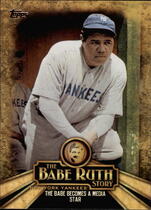 2015 Topps The Babe Ruth Story #BR-10 The Babe Becomes A Media Star New Y
