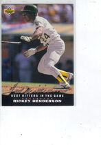 1992 Upper Deck Ted Williams Best #T7 Rickey Henderson