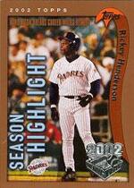 2002 Topps Opening Day #161 Rickey Henderson