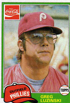 1981 Topps Coca-Cola Team Sets #4 Greg Luzinski