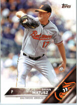 2016 Topps Base Set Series 2 #411 Brian Matusz