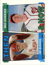 2016 Topps Heritage Then and Now #TAN-BS Jim Bunning|Max Scherzer