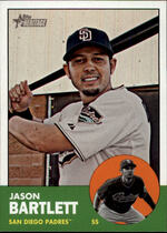2012 Topps Heritage #442 Jason Bartlett