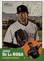 2012 Topps Heritage #332 Jorge De La Rosa