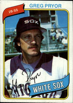 1980 Topps Base Set #164 Greg Pryor