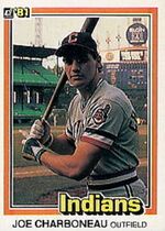 1981 Donruss Base Set #82 Joe Charboneau