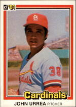 1981 Donruss Base Set #190 John Urrea