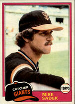 1981 Topps Base Set #384 Mike Sadek