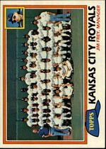 1981 Topps Base Set #667 Royals Team
