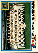 1981 Topps Base Set #661 Orioles Team