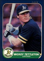 1986 Fleer Base Set #432 Mickey Tettleton