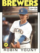 1986 O-Pee-Chee OPC Base Set #144 Robin Yount
