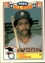 1985 Topps Glossy All Stars #18 Chet Lemon