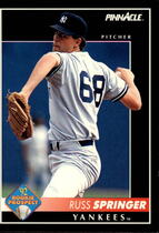 1992 Pinnacle Base Set #561 Russ Springer