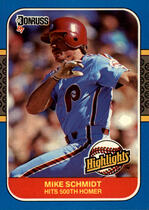 1987 Donruss Highlights #2 Mike Schmidt