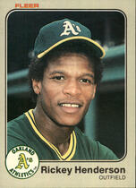 1983 Fleer Base Set #519 Rickey Henderson