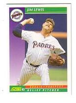 1992 Score Base Set #852 Jim Lewis